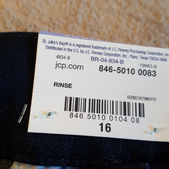 St John Bay Straight Leg Mid-Rise Jeans - Picture 4 of 5